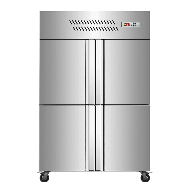 Commercial  four Door 1000L Stainless Steel air cooling Vertical Refrigerator
