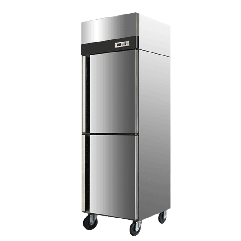 Commercial Restaurant  380L air cooling  stainless steel double door refrigerator