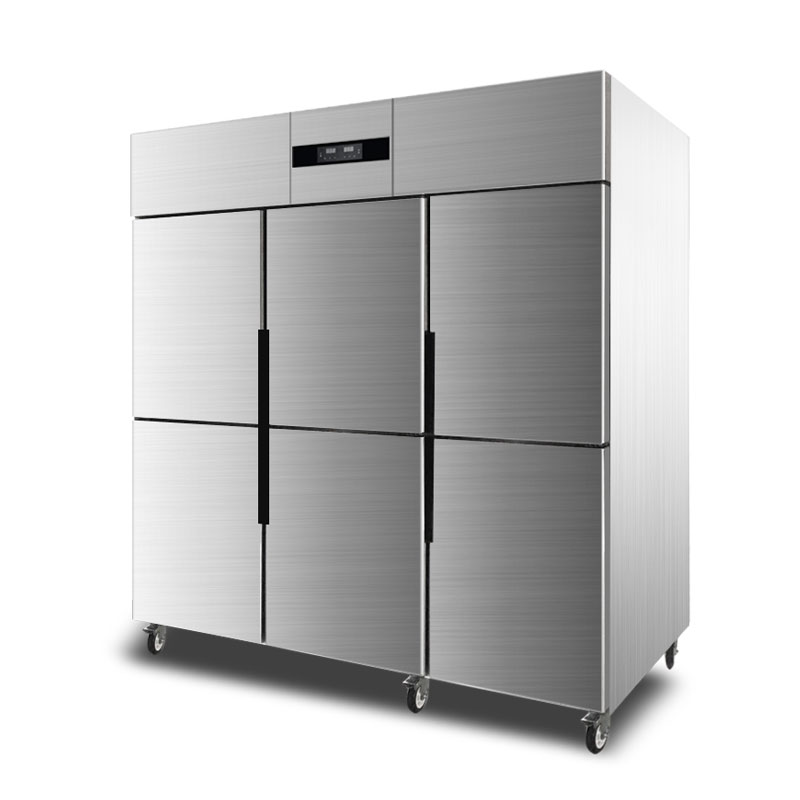 Stainless Steel 6 Solid Door Reach In  freeZer