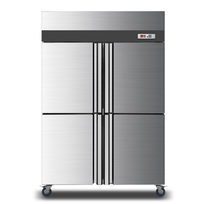 Commercial 4 Door  900L Stainless Steel air cooling Vertical freezer