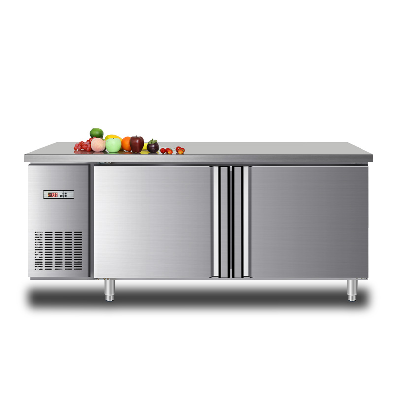 Commercial Restaurant 2 door air cooling counter fridge