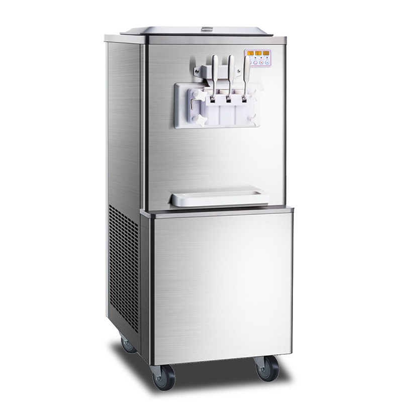 commercial table top three flavors stainless steel soft ice cream machine
