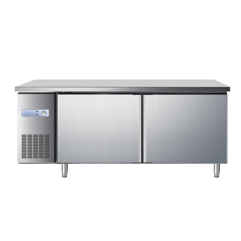 Commercial Restaurant Kitchen 2 door counter refrigerator 